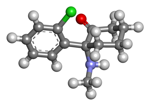 Microscope view of ketamine