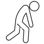 Icon representing depression