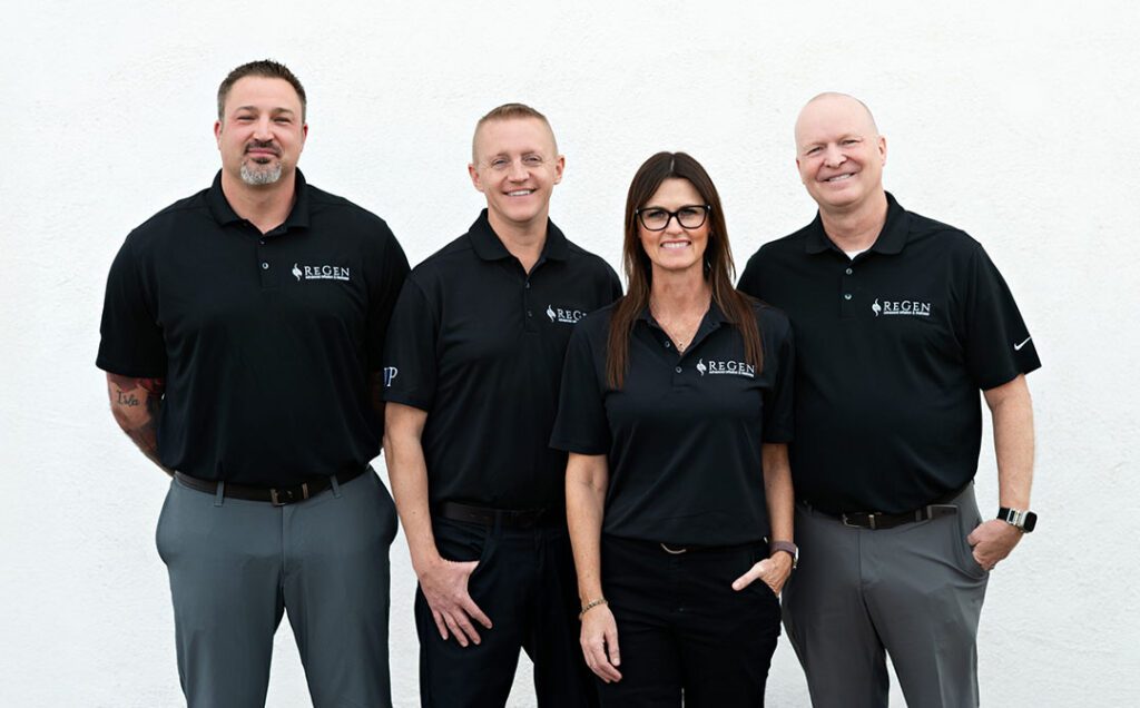 Four Regen team members
