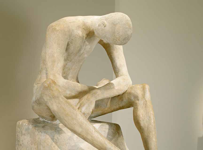 Sculpture depicting stress