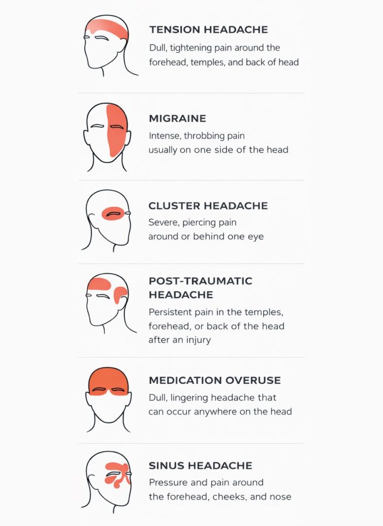 different types of headaches
